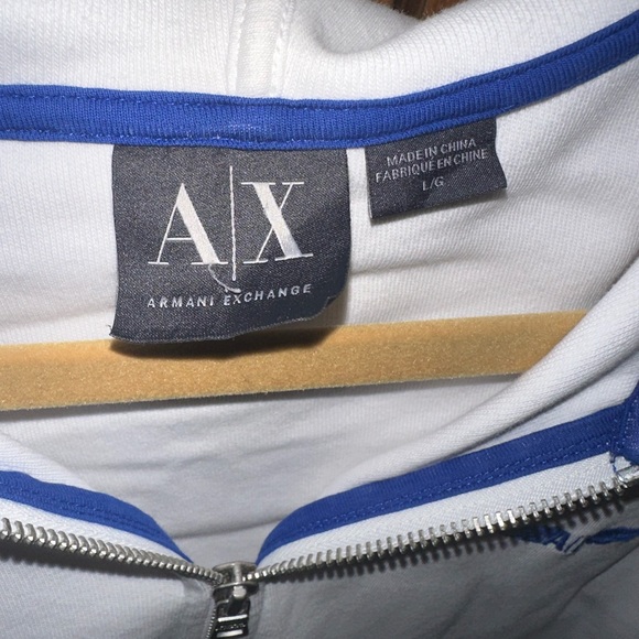 Pair of 2 Size Large, Armani Exchange Zippered Hoodies - Picture 4 of 7